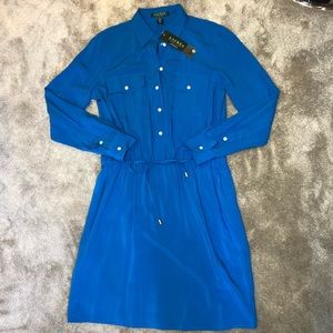 NWT Lauren by Ralph Lauren Long Sleeve Shirt Dress